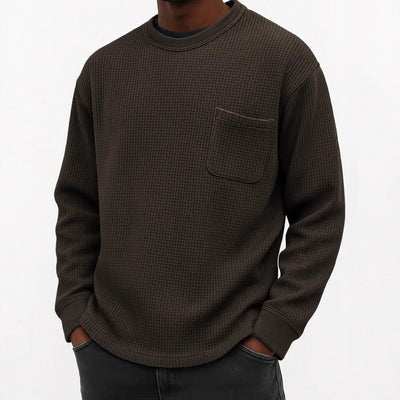 Sudadera Casual Cuello Redondo Manga Larga Talla Grande para Hombre - Image 2