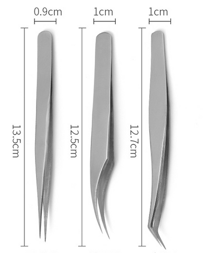 Set de 3 Piezas: Pinzas de Acero Inoxidable y Rizador de Pestañas Profesional - Image 6