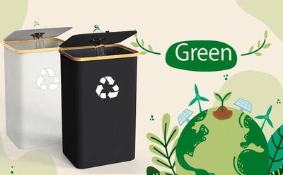 Cesto de Almacenamiento Plegable con Compartimentos para Reciclaje - Image 11