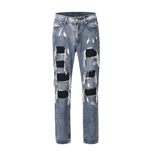 Pantalones Vaqueros Rotos Tide Whiskers Gato - Image 10
