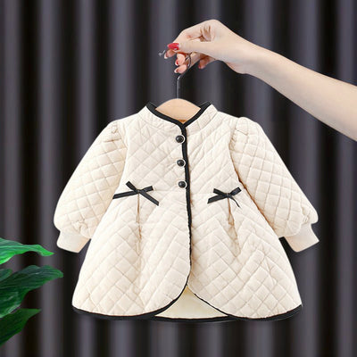 Cardigan Acolchado de Largo Medio para Niños - Estilo Coreano
