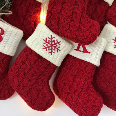 Calcetines Navideños Tejidos con Letras - Image 11