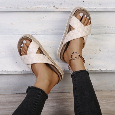 Sandalias Plataforma con Tiras Cruzadas para Mujer - Cómodas y Versátiles - Image 5