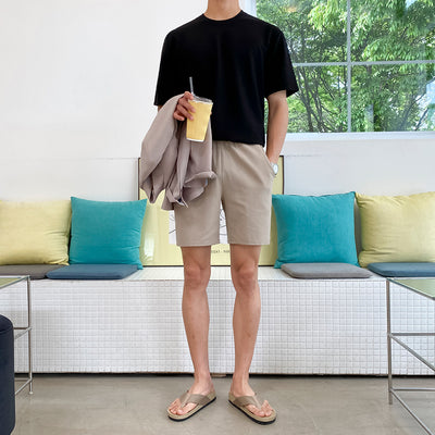 Pantalones Cortos de Trabajo Hombre Estilo Retro Versátil Cinco Bolsillos - Image 10