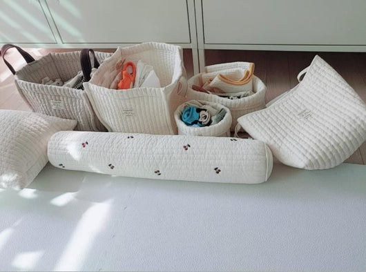 Bolsa Organizadora Acolchada con Bordado para Cuna y Almacenamiento - Image 3