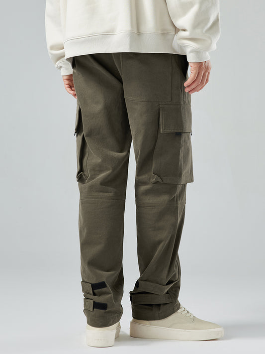 Pantalones Casuales Hombre Tendencia Americana Cintura Ajustable