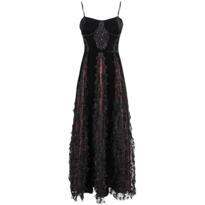 Vestido Gótico Vintage con Tirante Único para Mujer - Image 12