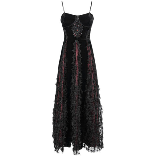 Vestido Gótico Vintage con Tirante Único para Mujer - Image 12
