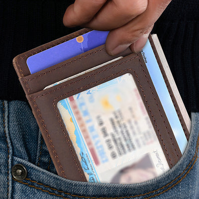 Billetera de Cuero Genuino para Hombre con Múltiples Compartimentos - Image 12
