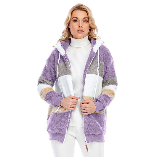 Abrigo Teddy Grueso para Mujer - Peluche Cálido con Botones y Bolsillos - Image 4