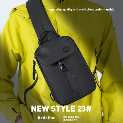 Mochila Casual de Gran Capacidad con Bolsa Pectoral - Diseño Moderno y Funcional - Image 3