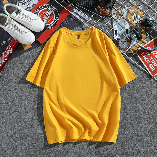 Camiseta Hombre Algodón Puro Manga Corta Suelta Estilo Coreano - Image 21