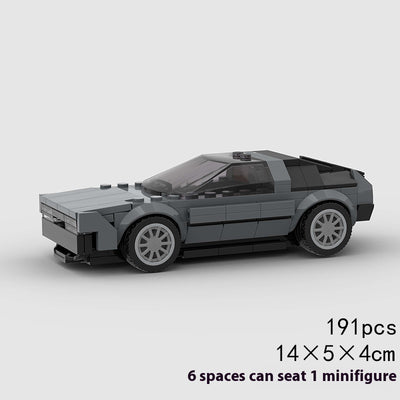 Set de Bloques de Construcción Mini Vehículos de Carreras para Niños - Image 6