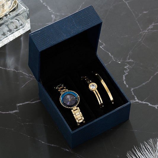 Pulsera Combinada de Zircón y Diamante - Juego de 3 Piezas