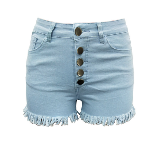 Shorts de Mezclilla para Mujer con Botones Decorativos - Estilo Sexy - Image 10