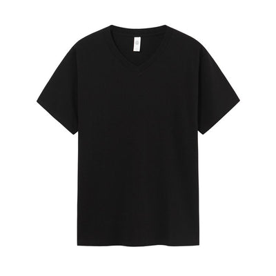 Camiseta de Algodón Puro Cuello V Hombre - Ajuste Relajado - Image 13