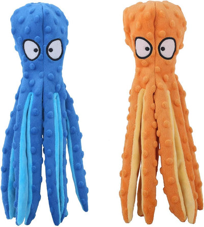 Juguete Pulpo Chirriante sin Relleno para Perros - Juguete Crujiente Interactivo para Cachorros - Image 2