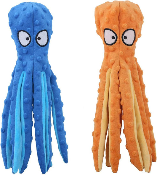 Juguete Pulpo Chirriante sin Relleno para Perros - Juguete Crujiente Interactivo para Cachorros - Image 2