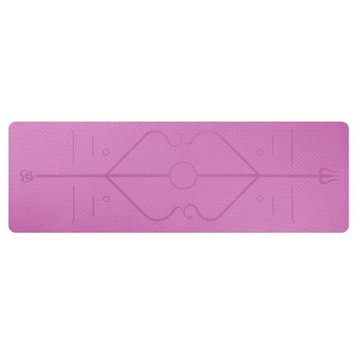 Tapete de Yoga Antideslizante con Líneas de Alineación para Principiantes - Image 11