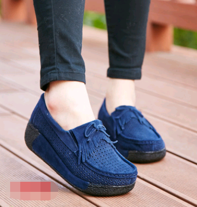 Zapatos Casuales de Cuero con Cordones y Suela Gruesa para Mujer - Image 30