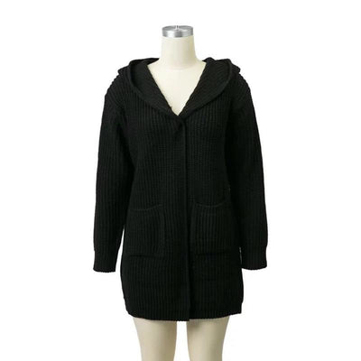 Suéter Holgado con Capucha y Bolsillos Dobles para Mujer - Image 5