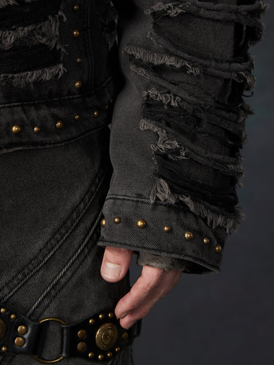 Chaqueta Denim Acolchada con Remaches y Hombros Reforzados - Image 19