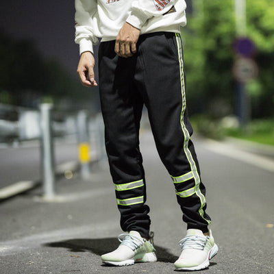 Pantalones Deportivos Reflectantes para Hombre - Comodidad y Estilo Urbano - Image 5
