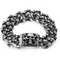 Pulsera de Acero Titanio con Calavera para Hombre - Estilo Rock Punk