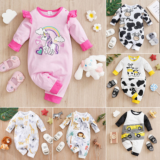 Pijama Enterizo para Bebé - Romper de Manga Larga para Todas las Estaciones - Image 4