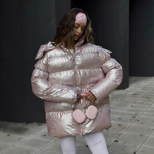 Abrigo de Algodón Suelto y Casual para Mujer