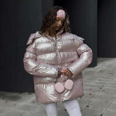 Abrigo de Algodón Suelto y Casual para Mujer