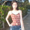 Blusa Reductora con Corsé Interior y Encaje Ajustable
