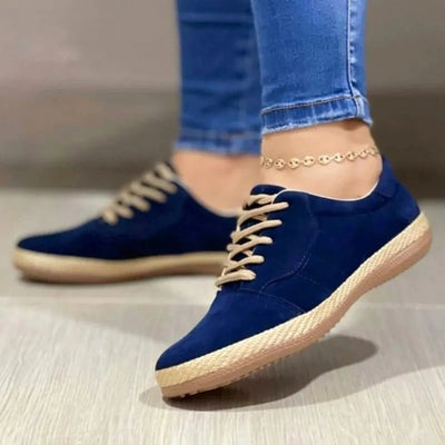 Zapatos Planos Cómodos para Mujer con Cordones y Punta Redonda - Image 8