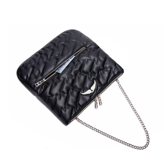 Bolso de Hombro Crossbody con Cadena y Bordado para Mujer - Image 14