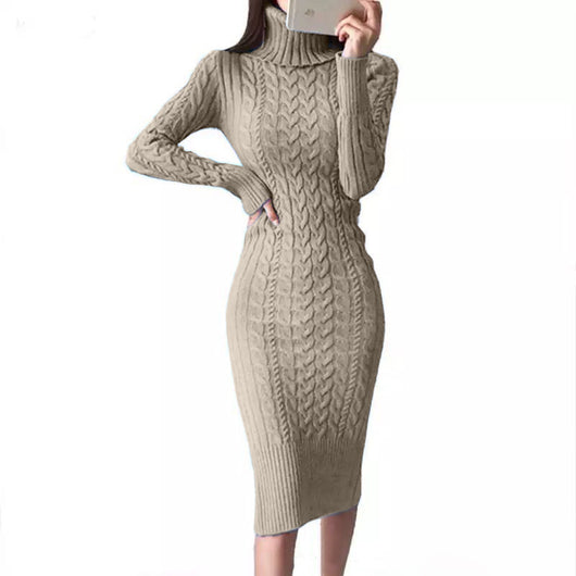 Vestido Ajustado de Punto con Falda Ceñida y Cadera Marcada - Image 19