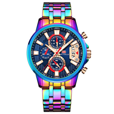 Reloj de Cuarzo Personalizado Resistente al Agua con Esfera de Color Mágico - Image 4