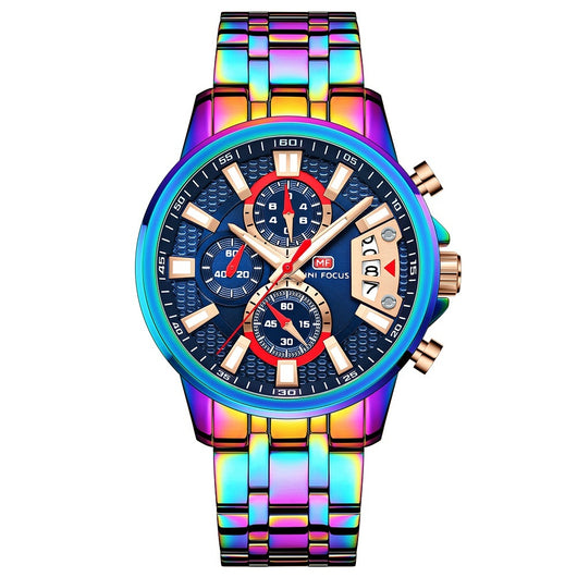 Reloj de Cuarzo Personalizado Resistente al Agua con Esfera de Color Mágico - Image 4