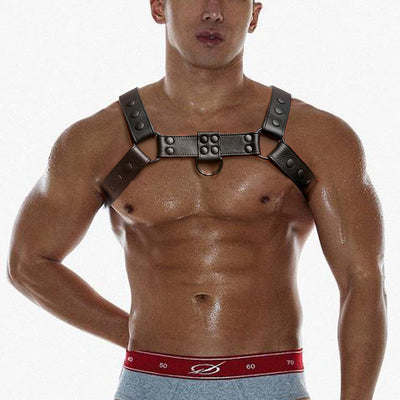 Arnés de Cuero para Pecho - Correa Bondage Musculosa - Image 3