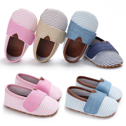 Zapatos de Bebé con Suela Blanda y Rayas - Calzado Suave para Primeros Pasos - Image 4