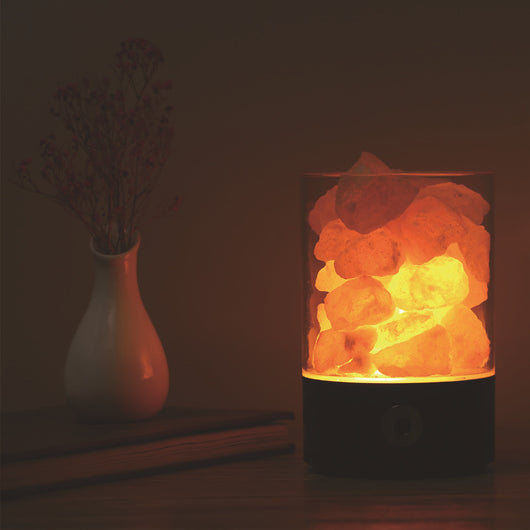 Lámpara LED de Sal del Himalaya con Luz de Cristal USB - Image 6