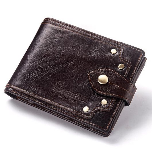 Billetera de Cuero Genuino para Hombre con Múltiples Compartimentos y Protección Antimagnética - Image 5