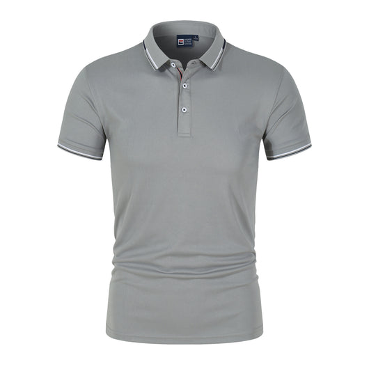 Polo Clásico Liso para Hombre con Cuello de Pie y Mangas Cortas - Image 8
