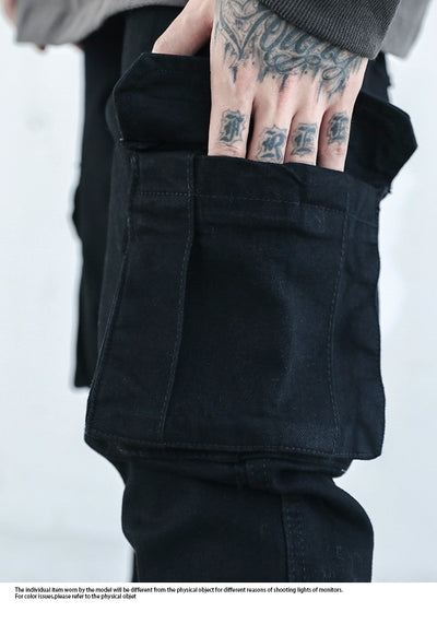 Pantalón Denim Negro Slim con Bota Abierta - Image 11