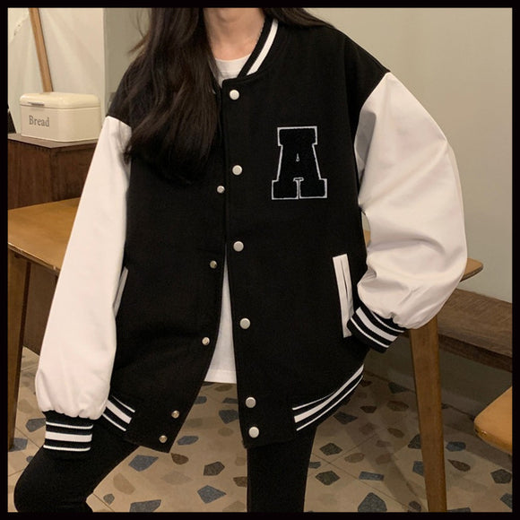 Chaquetas Cortas Holgadas y Ajustadas de Manga Larga