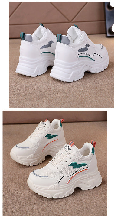 Zapatos Blancos Deportivos con Plantillas Elevadoras Transpirables - Image 14