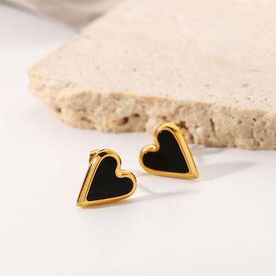 Aretes de Concha Negra Natural con Diseño de Amor - Image 12