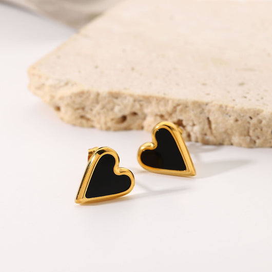 Aretes de Concha Negra Natural con Diseño de Amor - Image 12