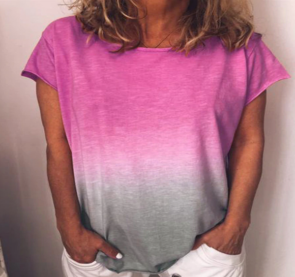 Blusa Holgada de Manga Corta para Estudiante