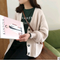 Cardigan de Punto Suelto Estilo Lazy para Otoño e Invierno