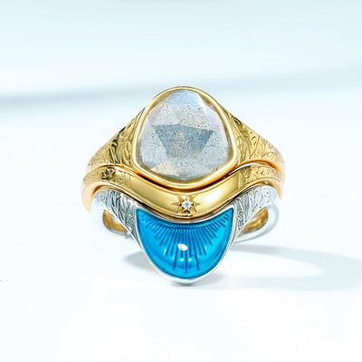 Anillo Retro de Formas Irregulares Exageradas - Image 5